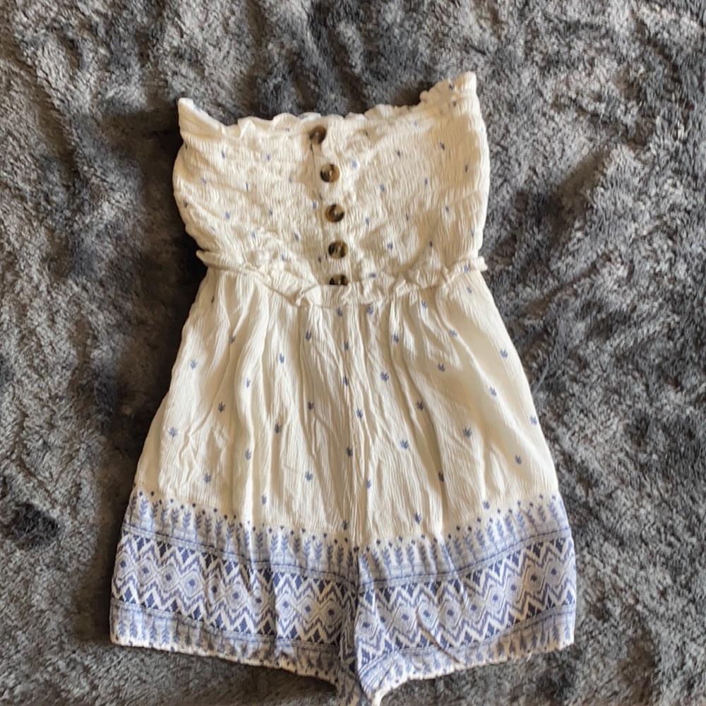 Strapless American eagle romper
